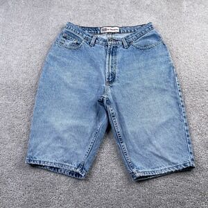 VINTAGE Faded Glory‎ Jean Shorts Womens 10 Blue Denim Bermuda High Rise 90s